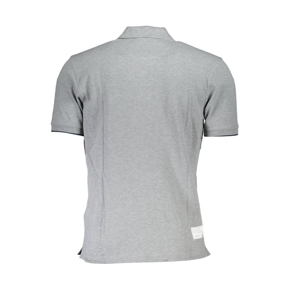 La Martina Grey Cotton Polo Shirt for Men