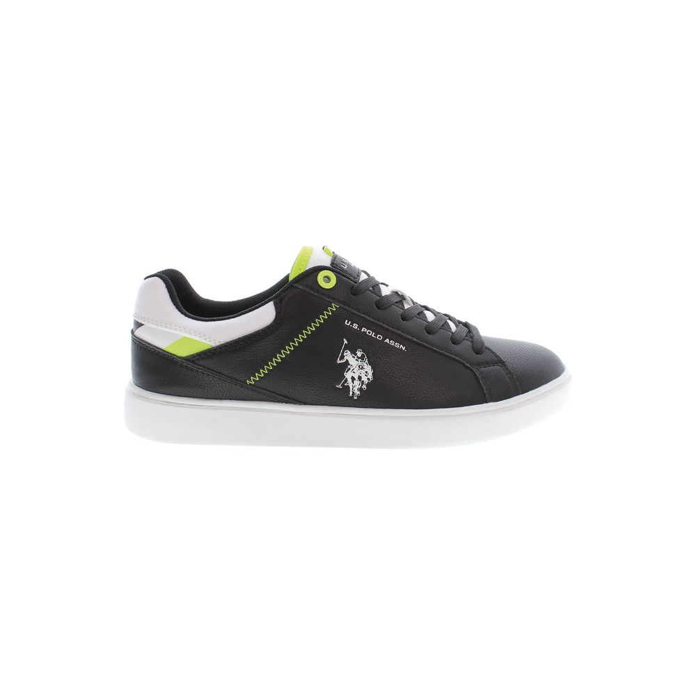 US POLO ASSN. Black Polyester Men's Sneaker