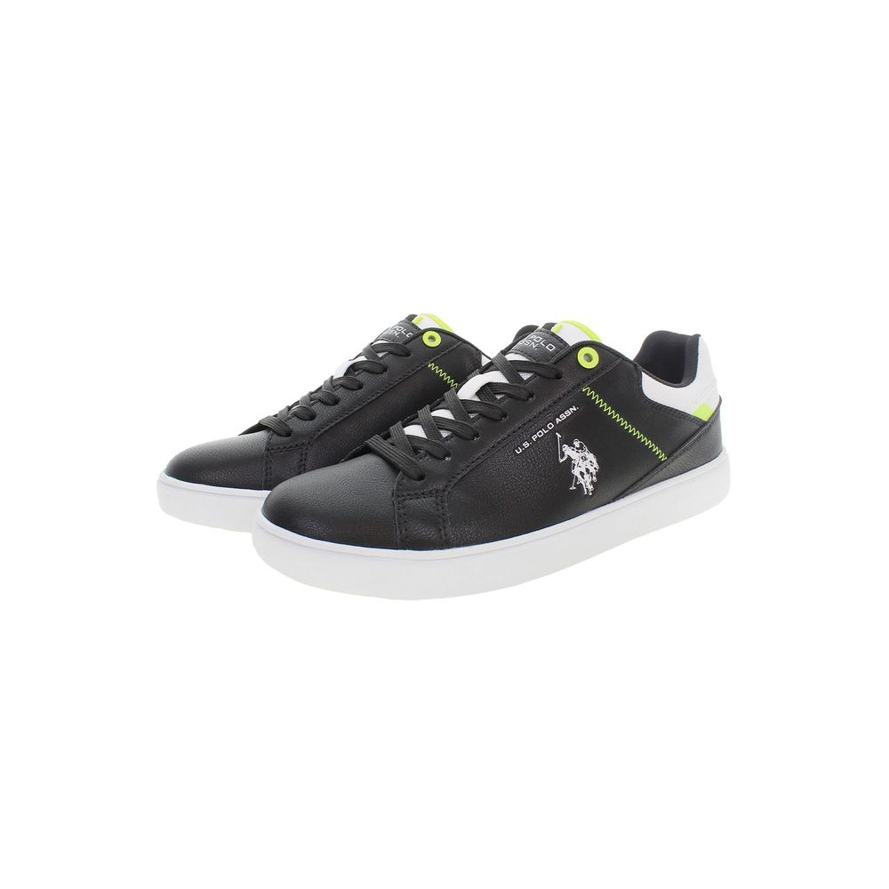 US POLO ASSN. Black Polyester Men's Sneaker