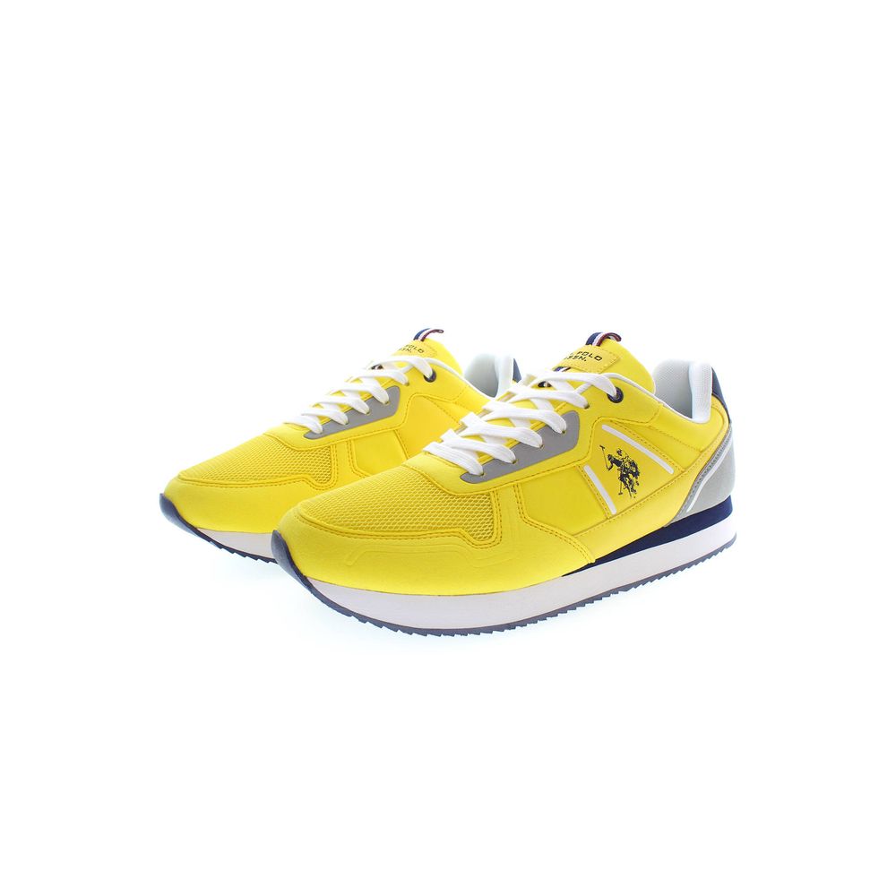 US POLO ASSN. Yellow Polyester Men's Sneaker