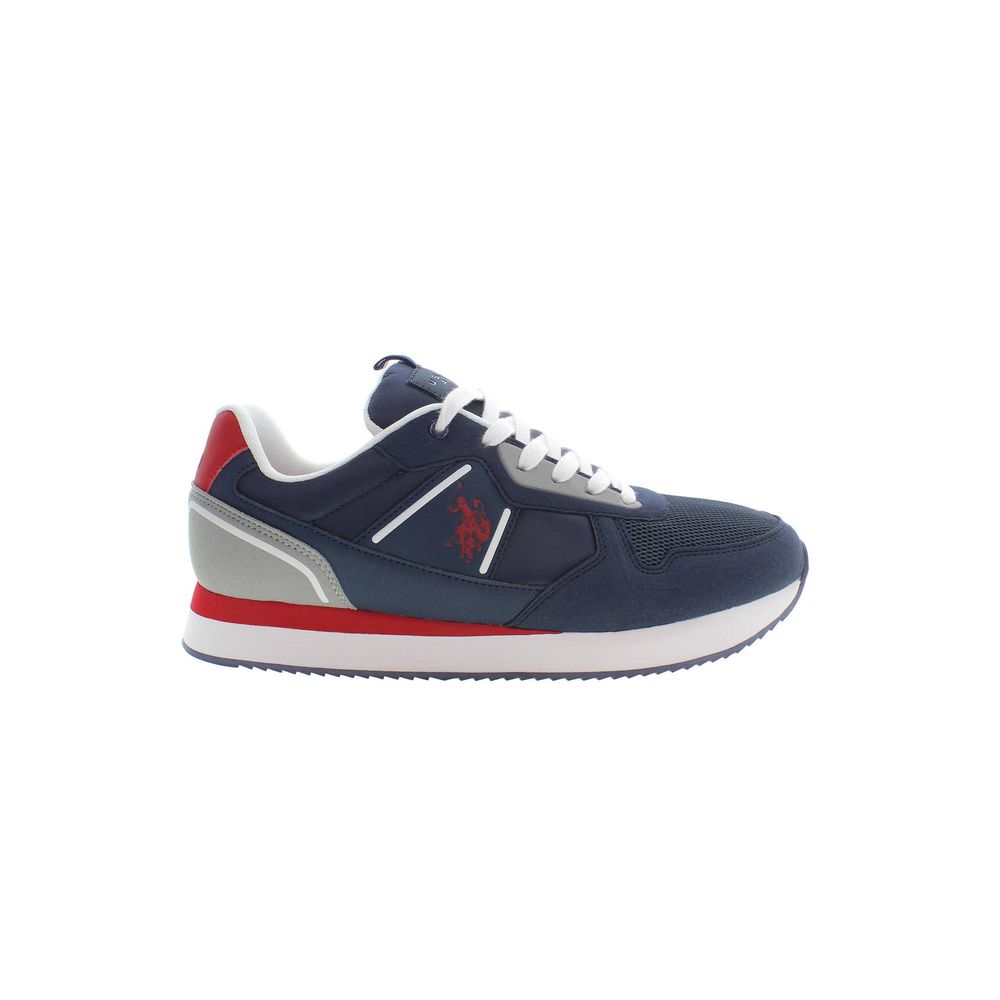 US POLO ASSN. Blue Polyester Men's Sneaker