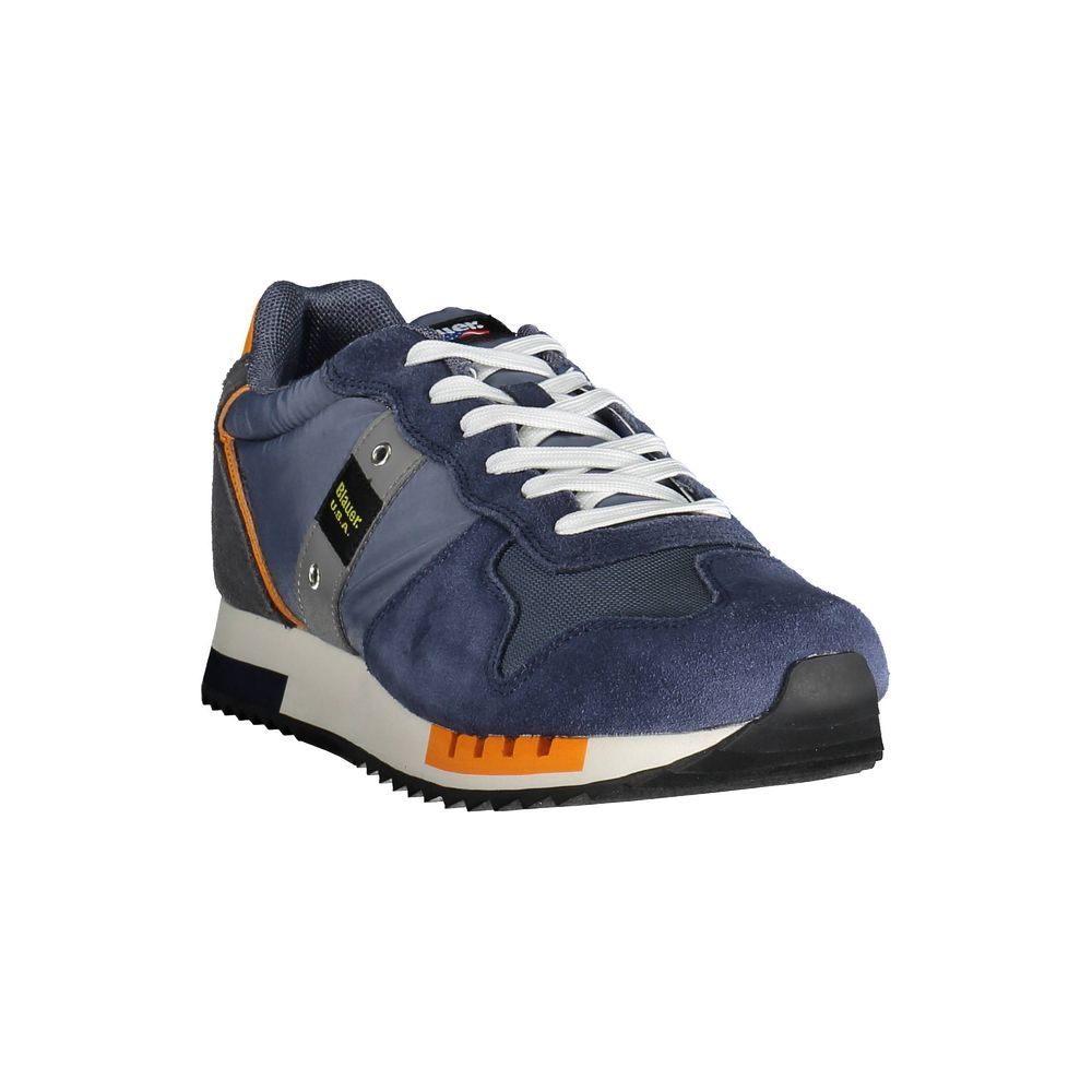 Blauer Blue Leather Men's Sneakers