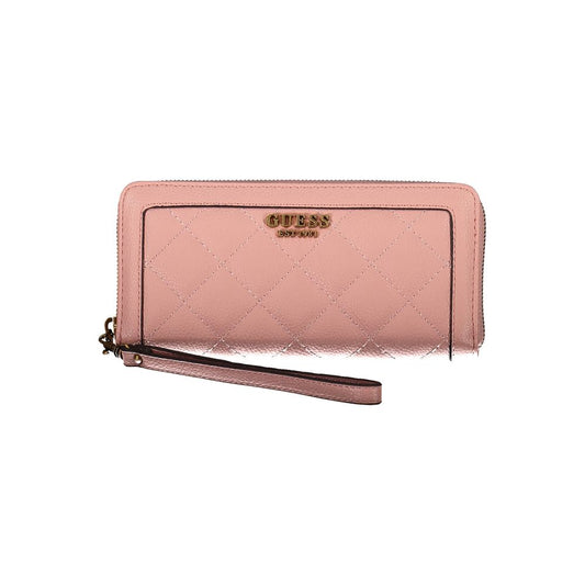 Guess Jeans Pink Polyethylene Wallet for Women