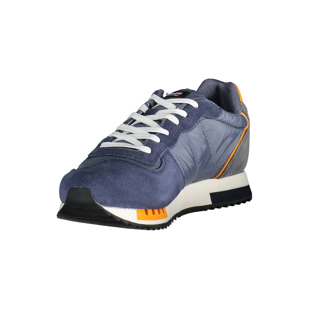 Blauer Blue Leather Men's Sneakers