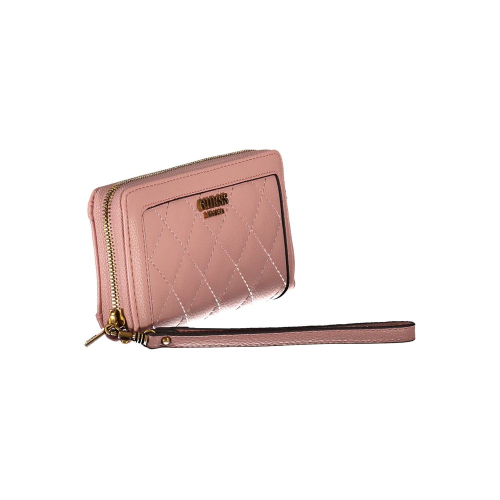 Guess Jeans Pink Polyethylene Wallet for Women