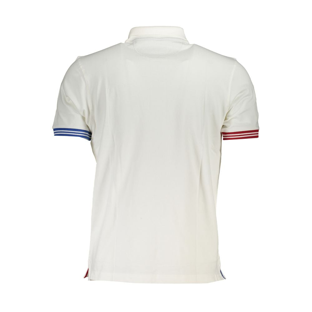 La Martina Elegant white polo with contrasting details