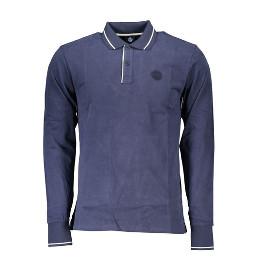 North Sails Blue Cotton Polo Shirt for Men