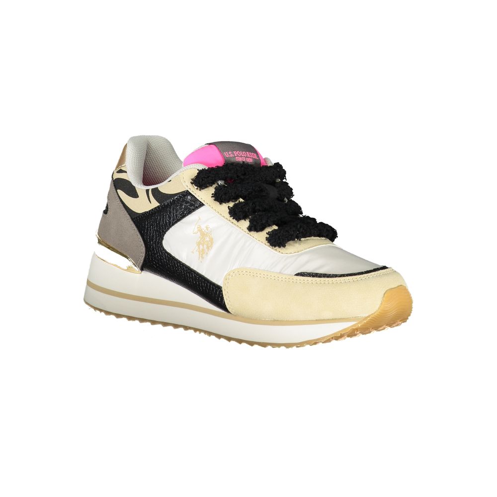 U.S. POLO ASSN. Beige polyester women's sneakers