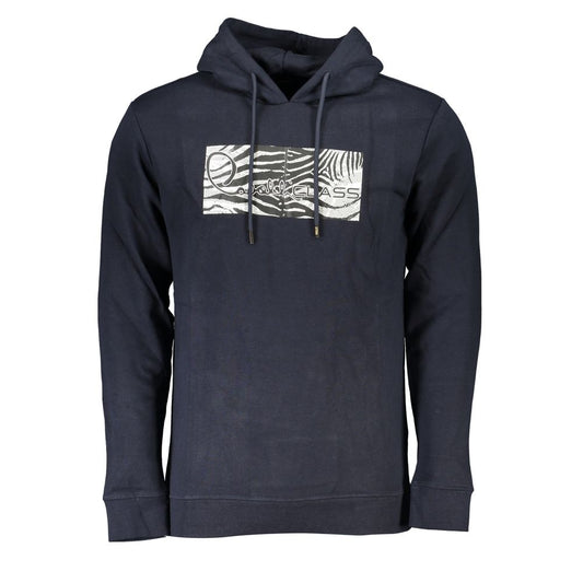 Cavalli Class Blauer Baumwollpullover für Männer