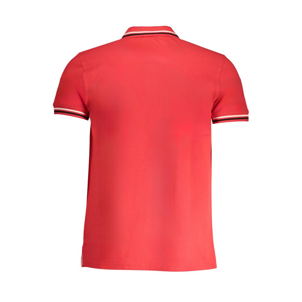 Cavalli Class Rotes Baumwoll-Poloshirt