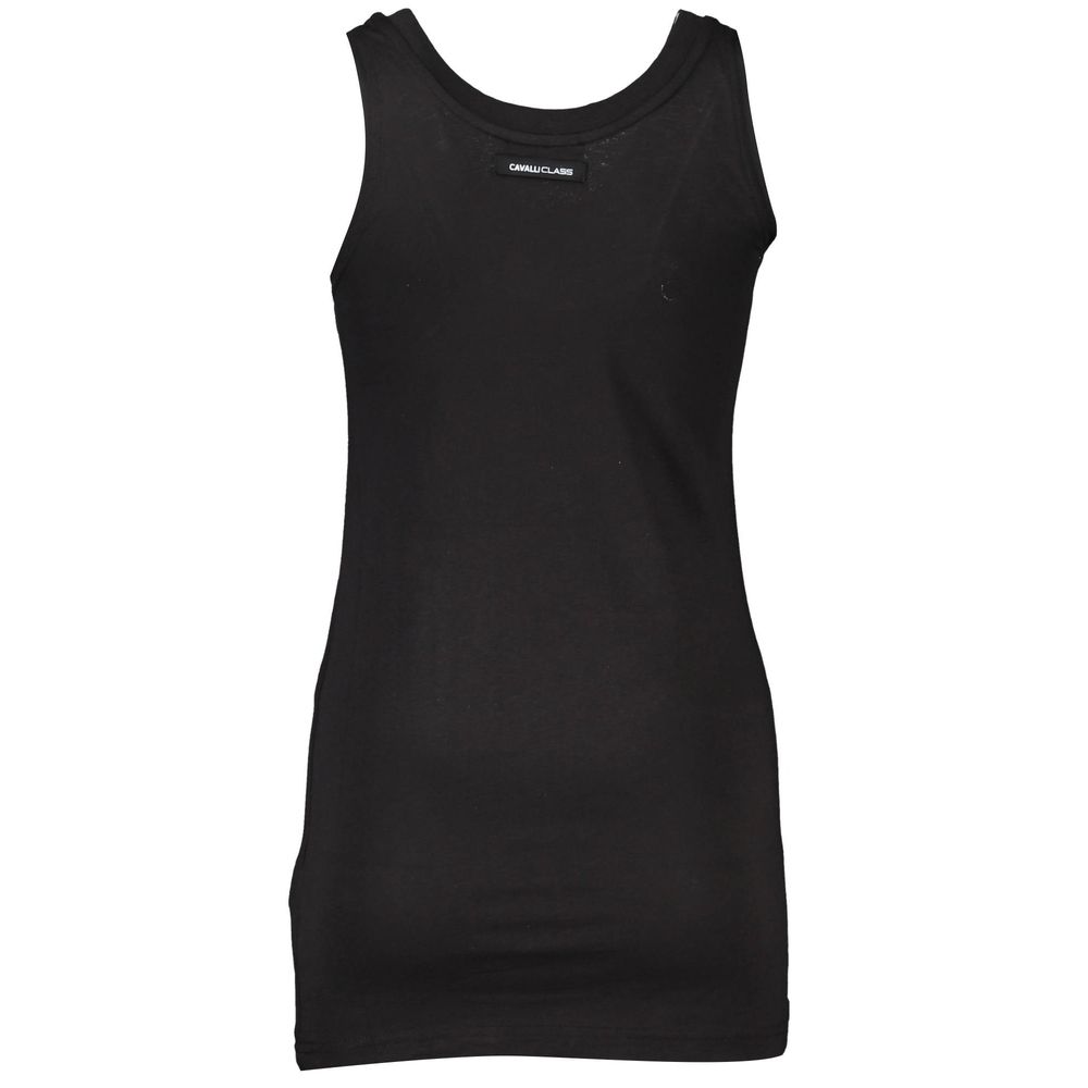 Cavalli Class Black Cotton Top for Women