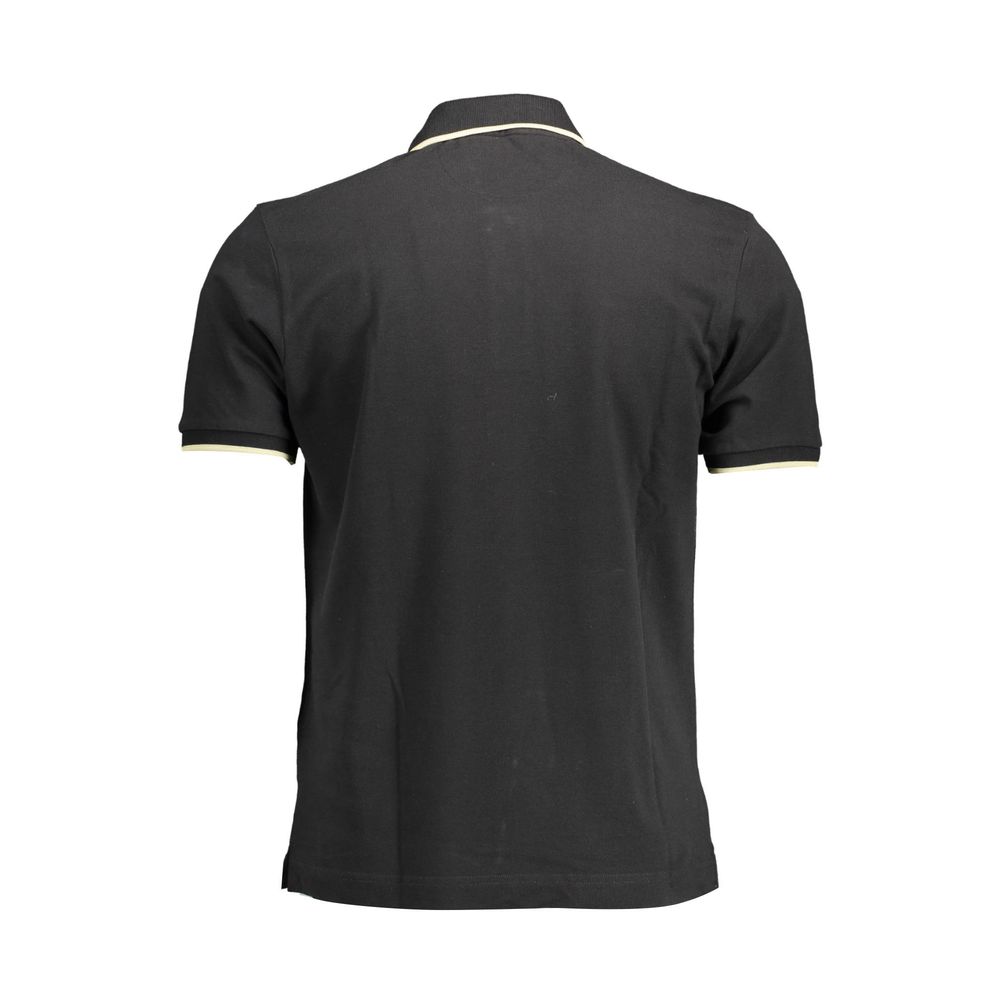 La Martina Black Cotton Polo Shirt for Men