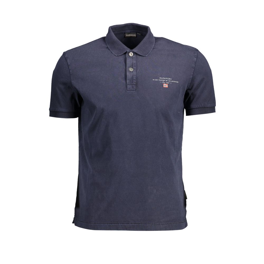 Napapijri Blue Cotton Polo Shirt for Men