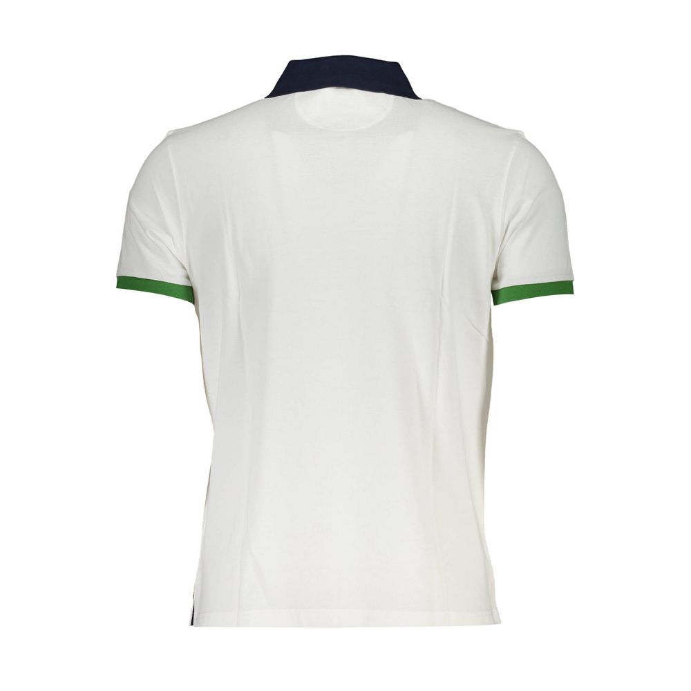 La Martina White Cotton Polo Shirt for Men