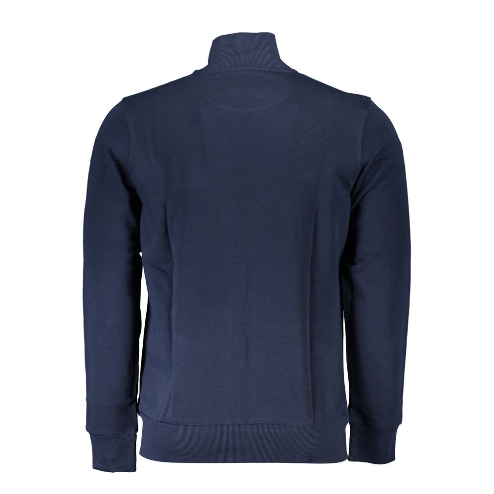 La Martina Blue Cotton Sweater for Men