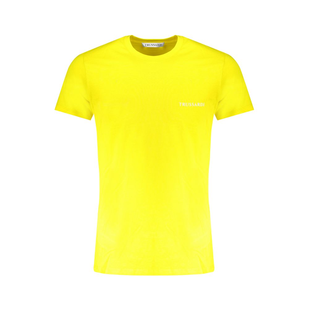 Trussardi T-Shirt aus gelber Baumwolle