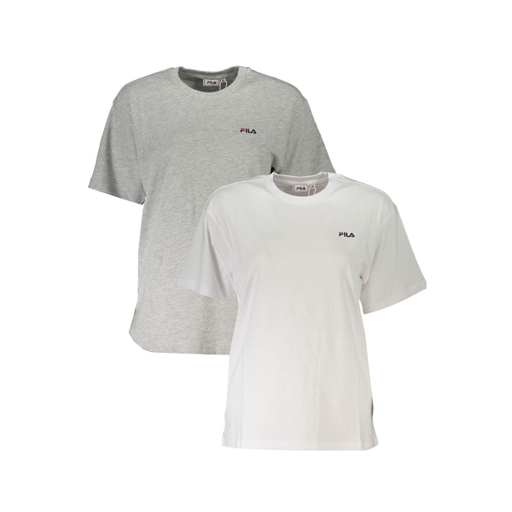 Fila White Cotton Tops &amp; T-Shirt