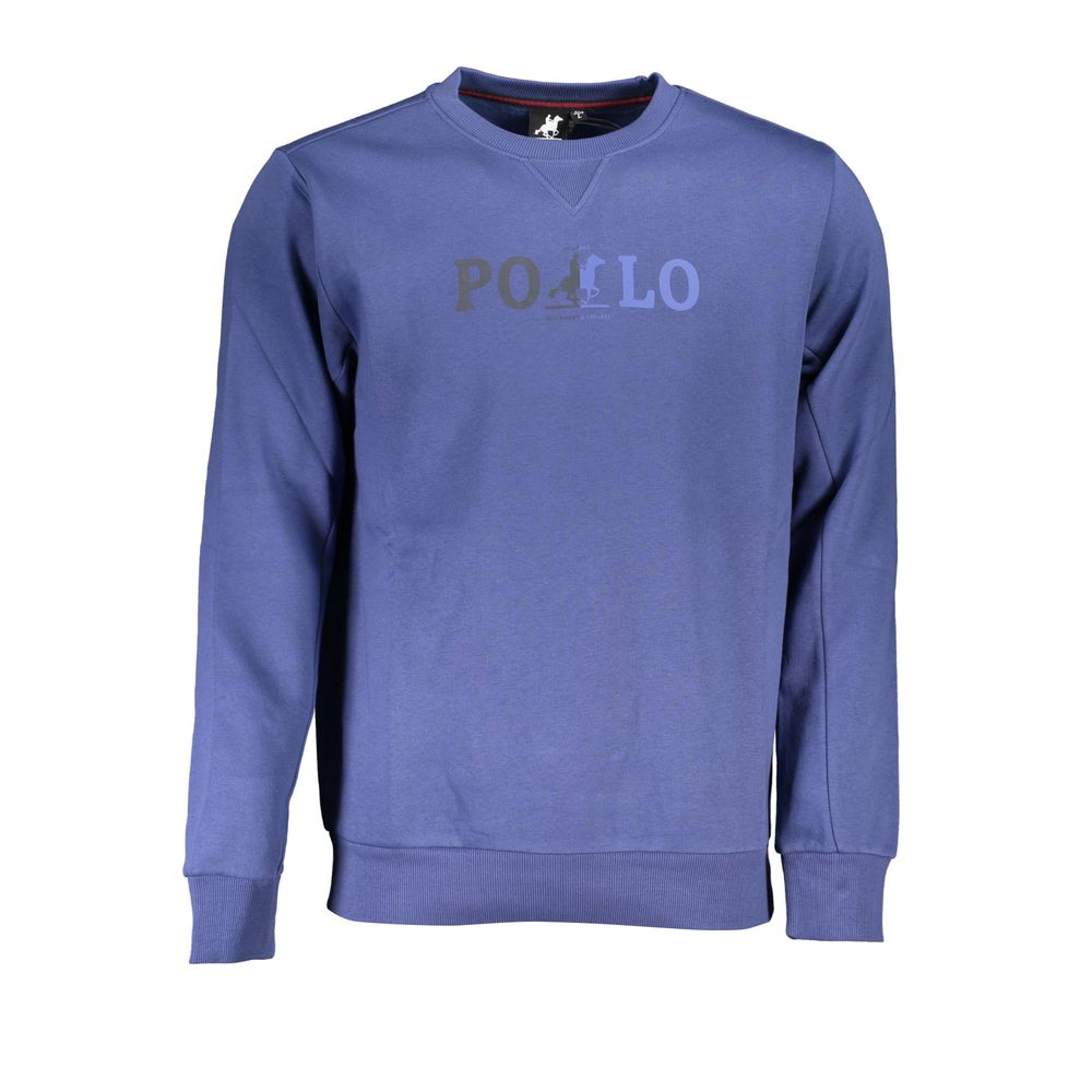 US Grand Polo Chic fleece sweater with round neck in blue