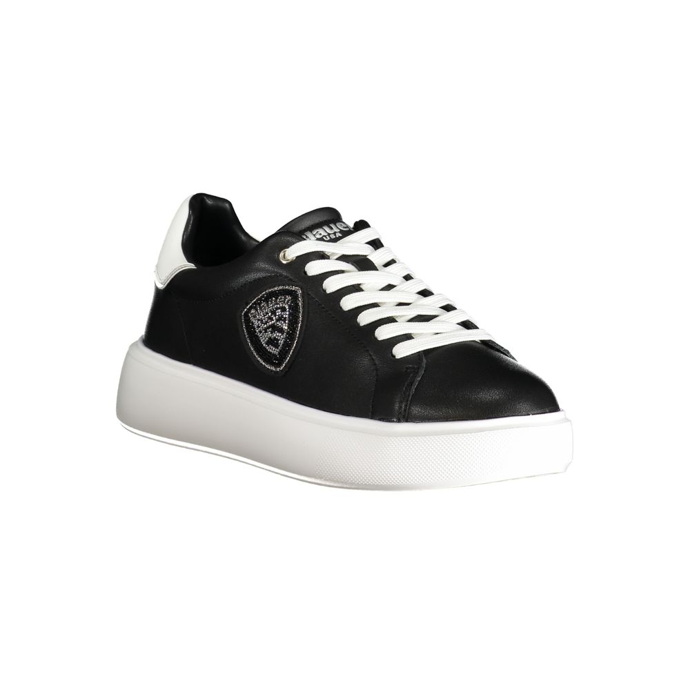 Blue Black Polyester Sneaker