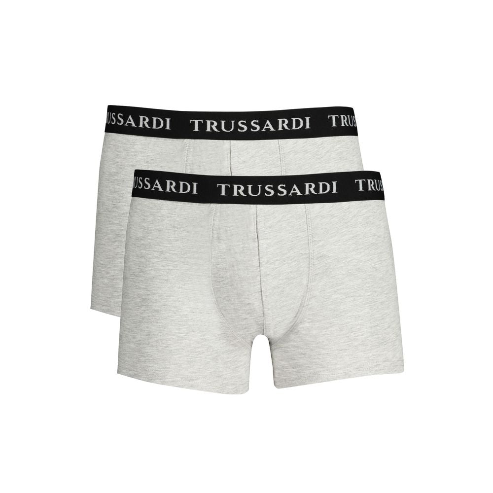 Trussardi Graue Baumwollunterwäsche