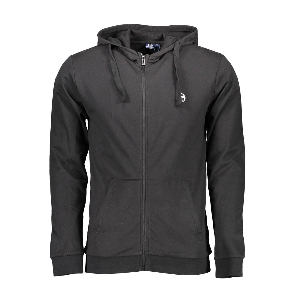 Sergio Tacchini Schwarzer Baumwollpullover für Männer