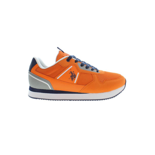 U.S. POLO ASSN. Orange polyester men's sneakers