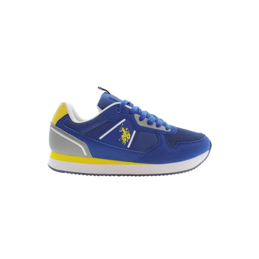 US POLO ASSN. Blue Polyester Men's Sneaker