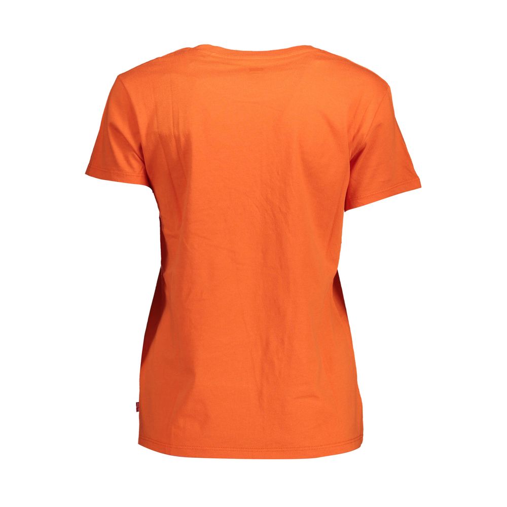 Levi's Orange Cotton Women's T-Shirt