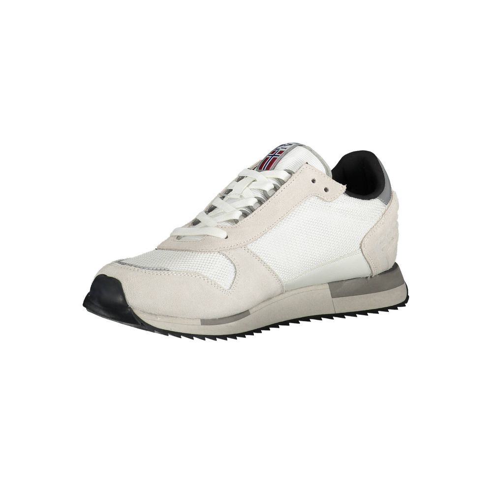 Napapijri White Leather Men's Sneakers