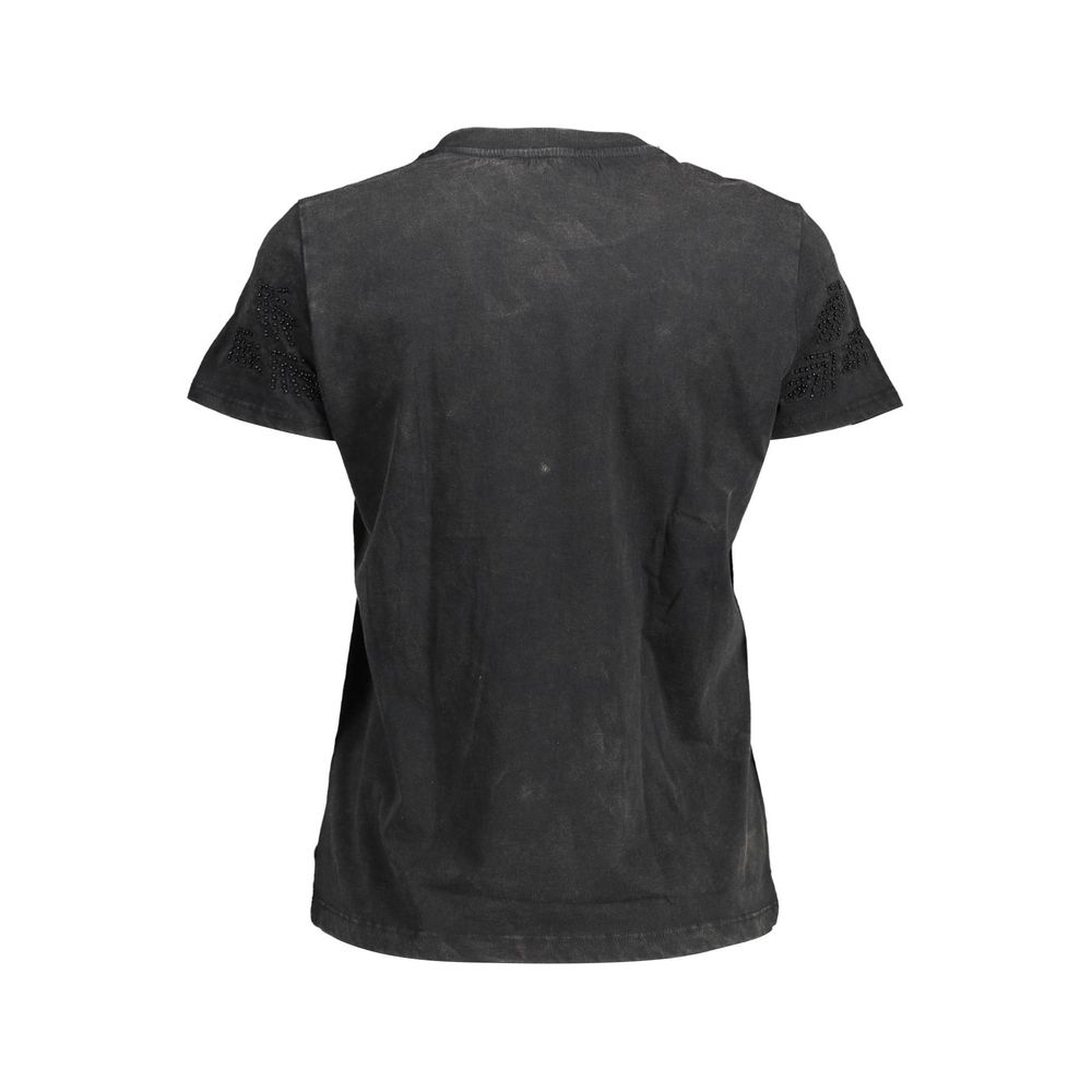 Desigual Black Cotton Top for Women