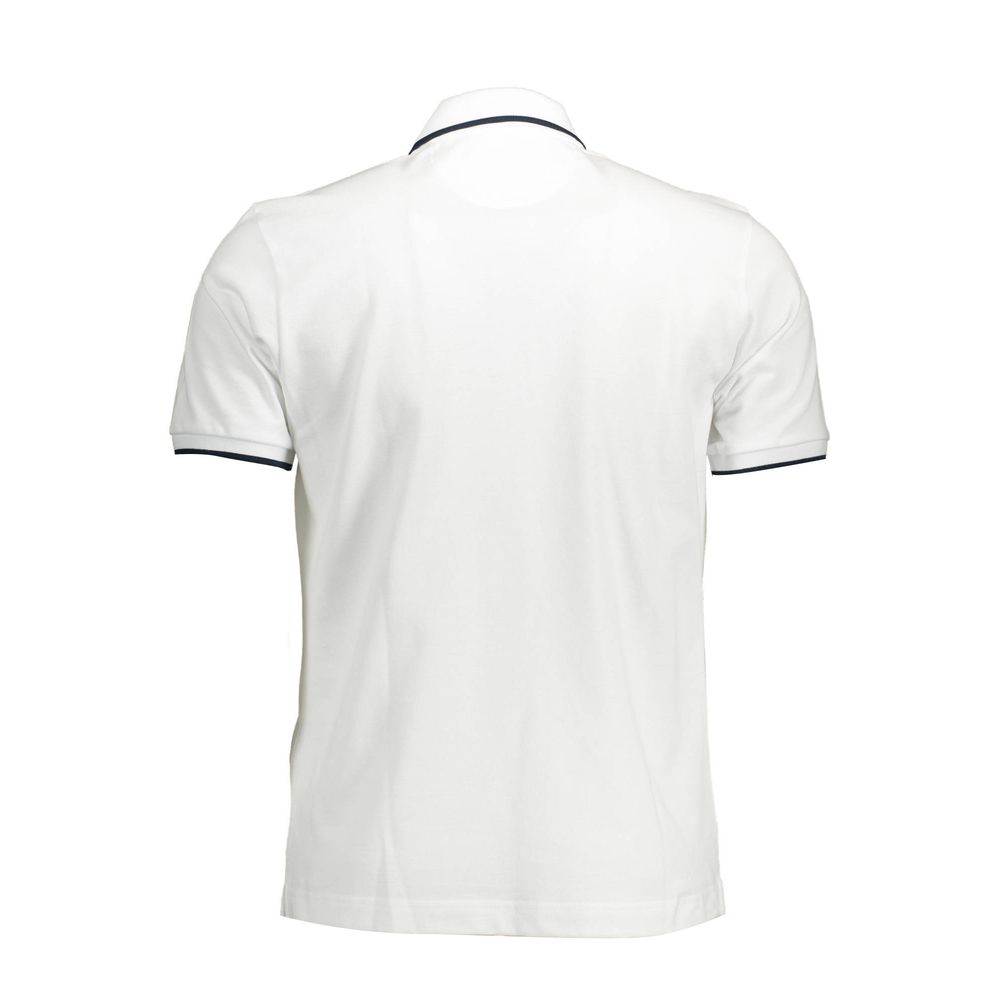 La Martina White Cotton Polo Shirt for Men