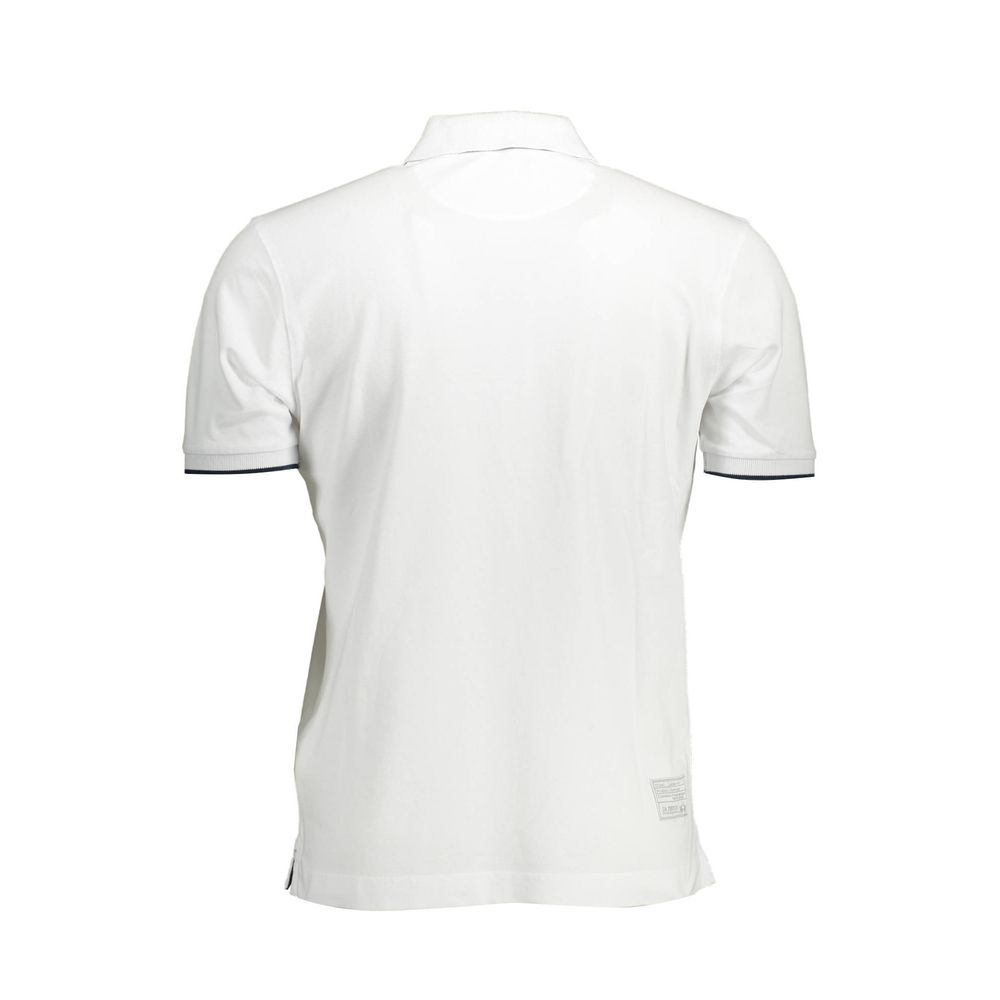 La Martina Men's White Cotton Polo Shirt