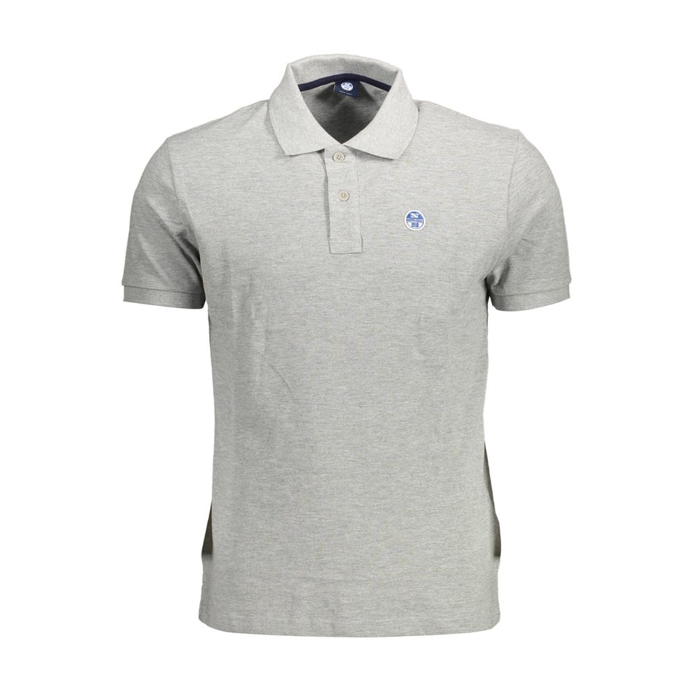 North Sails Grey Cotton Polo Shirt for Men