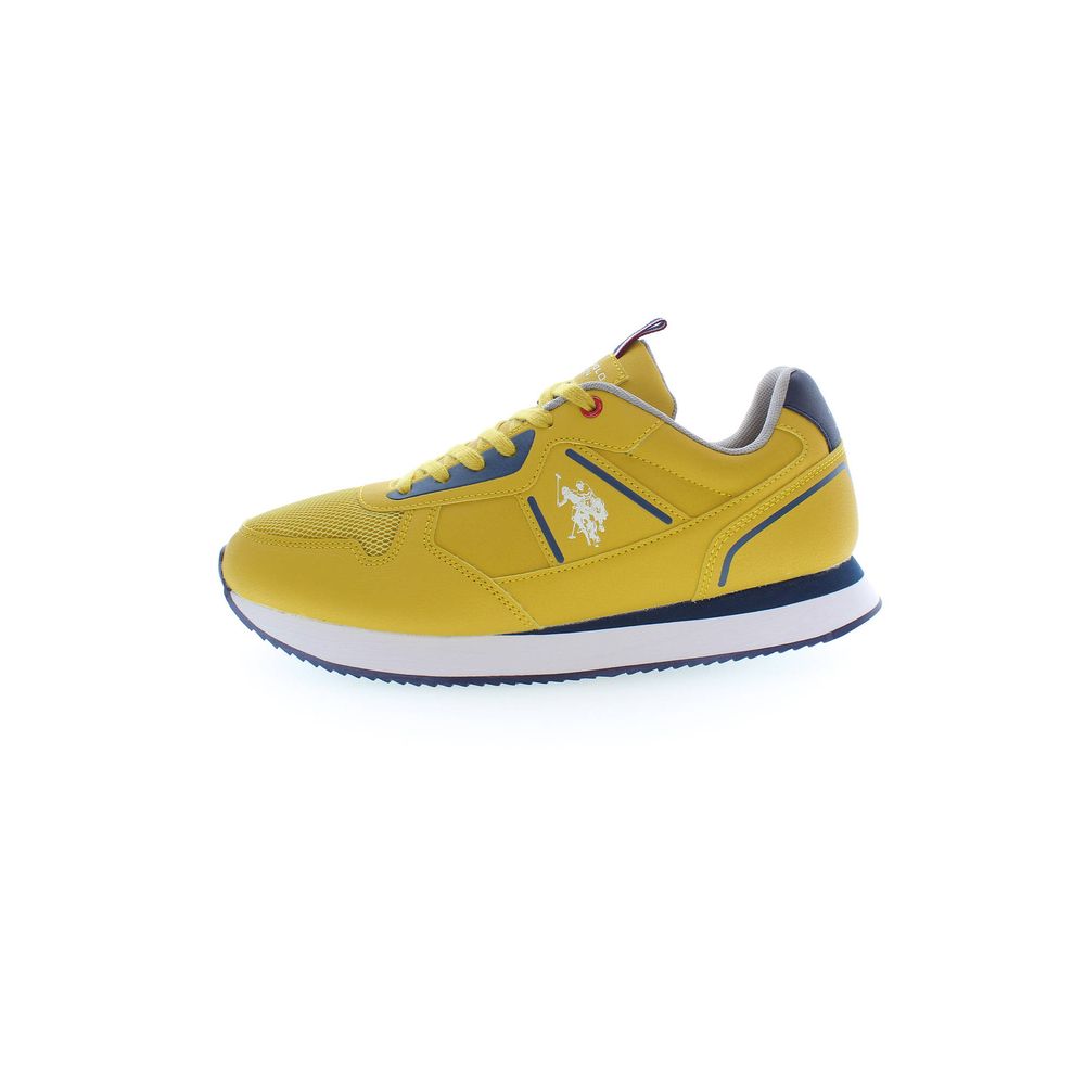 US POLO ASSN. Yellow Polyester Men's Sneaker