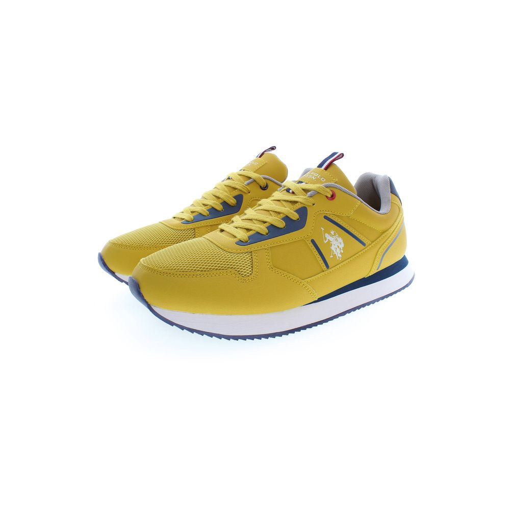 US POLO ASSN. Yellow Polyester Men's Sneaker