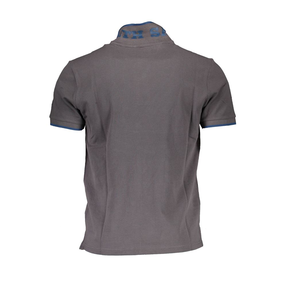 North Sails Grey Cotton Polo Shirt for Men