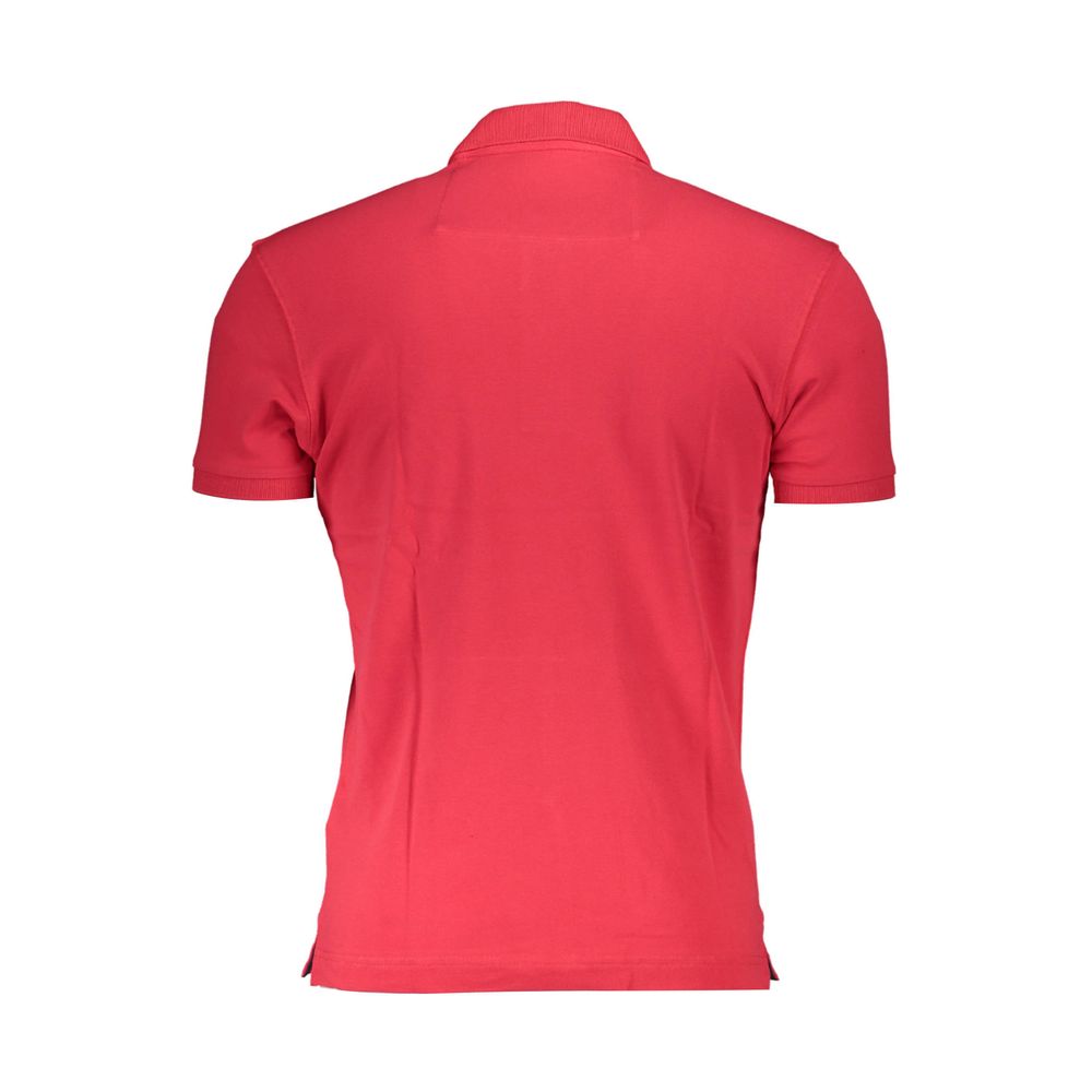 La Martina Red Cotton Polo Shirt for Men