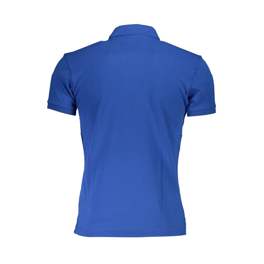 La Martina Blue Cotton Polo Shirt for Men