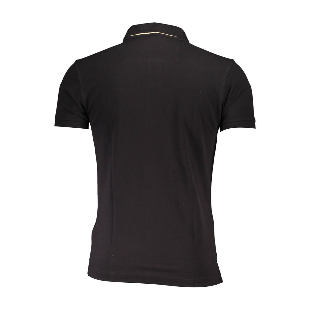 La Martina Black Cotton Polo Shirt for Men