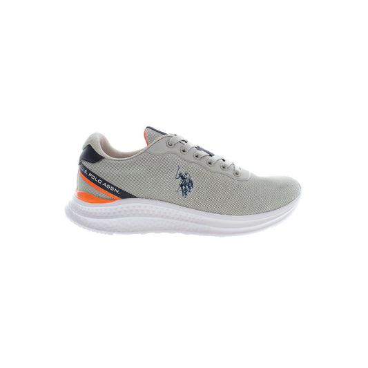 US POLO ASSN. Gray Polyester Men's Sneakers