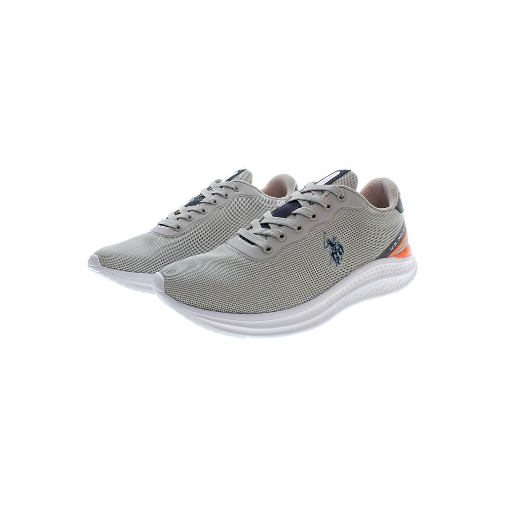 US POLO ASSN. Gray Polyester Men's Sneakers