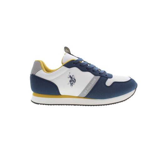 US POLO ASSN. Blue Polyester Men's Sneaker