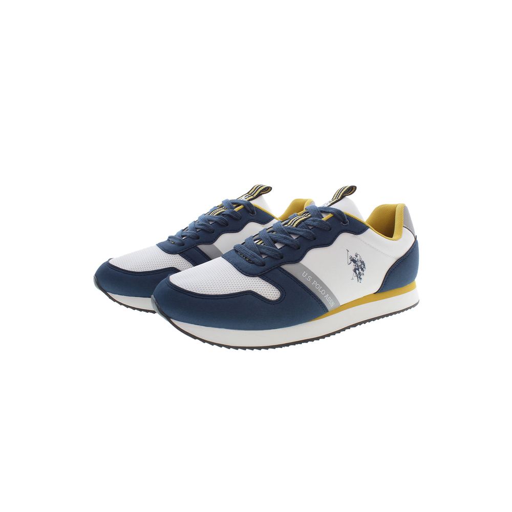 US POLO ASSN. Blue Polyester Men's Sneaker