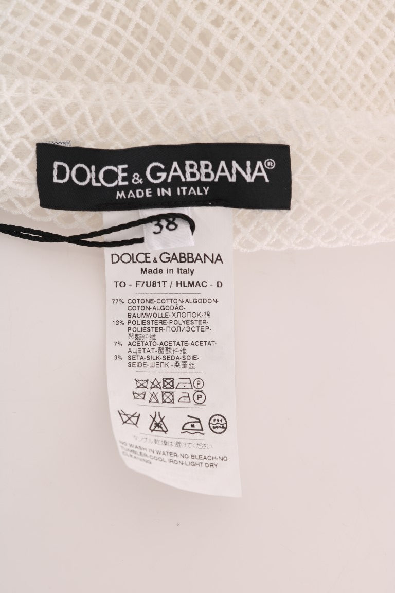 Dolce & Gabbana Ärmelloses Transparentes Netz-Tank-Top