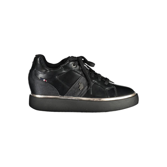 US POLO ASSN. Black Polyester Women's Sneaker