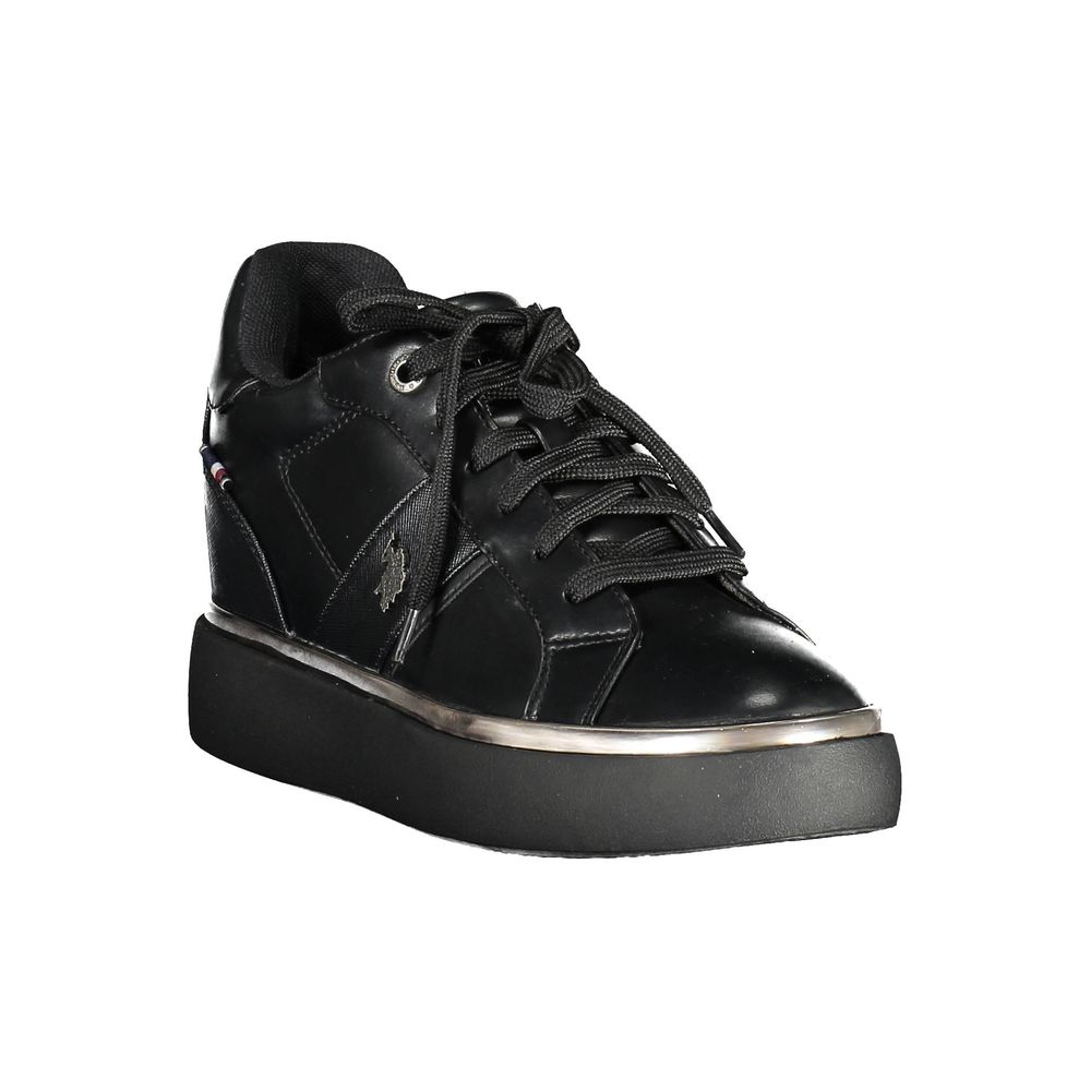 US POLO ASSN. Black Polyester Women's Sneaker