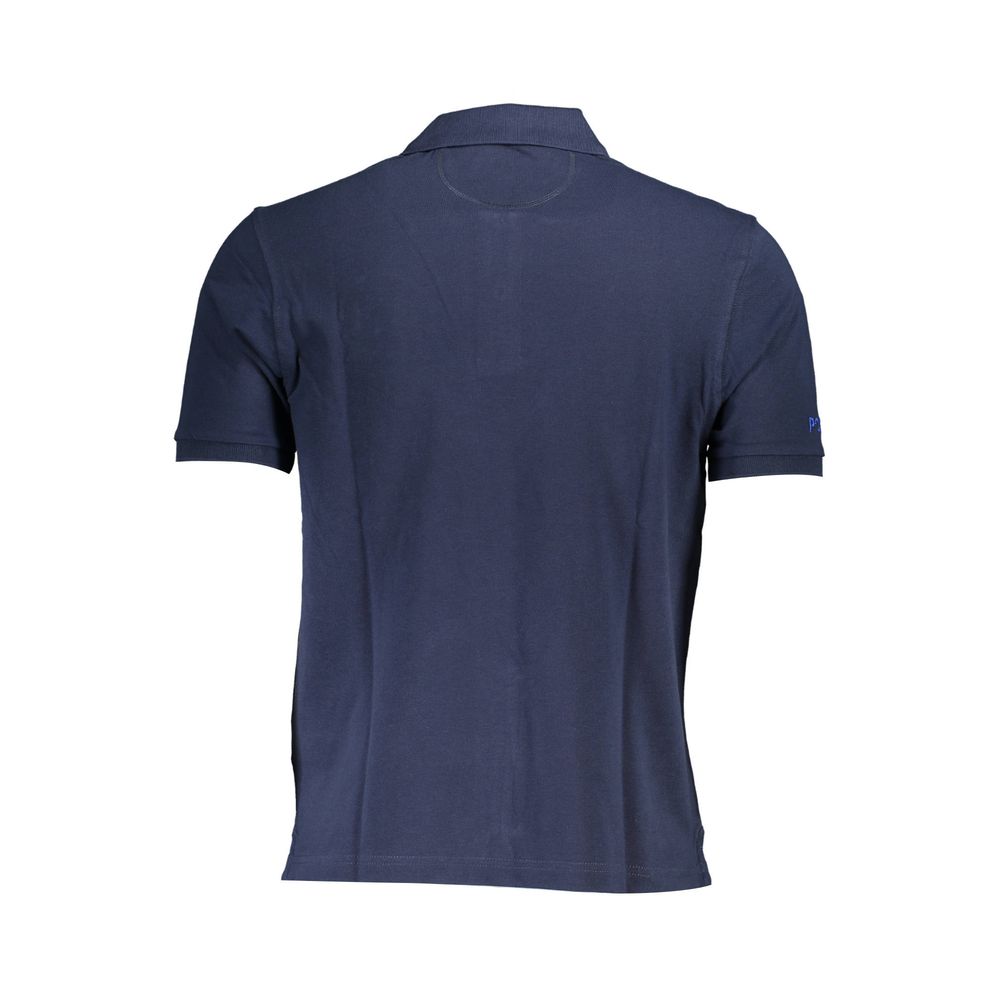 La Martina Blue Men's Cotton Polo Shirt