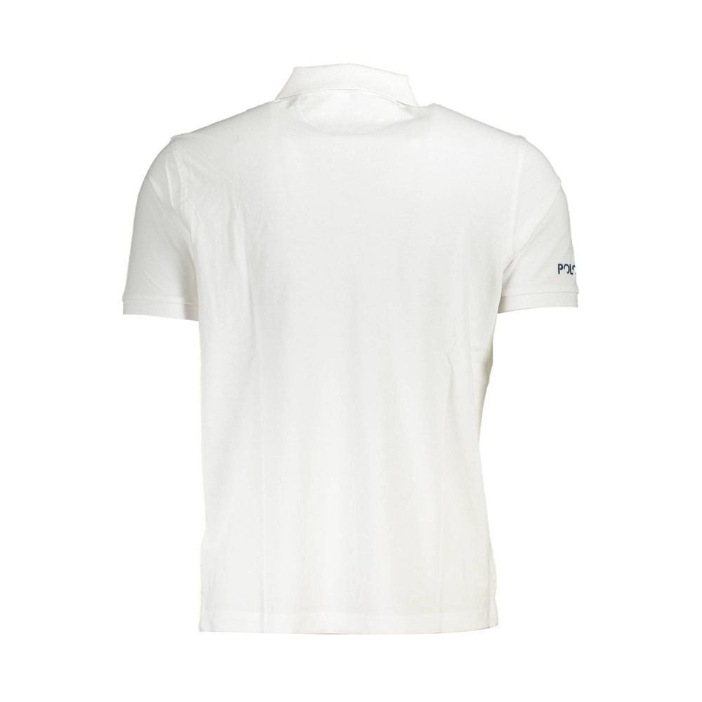 La Martina White Cotton Polo Shirt for Men