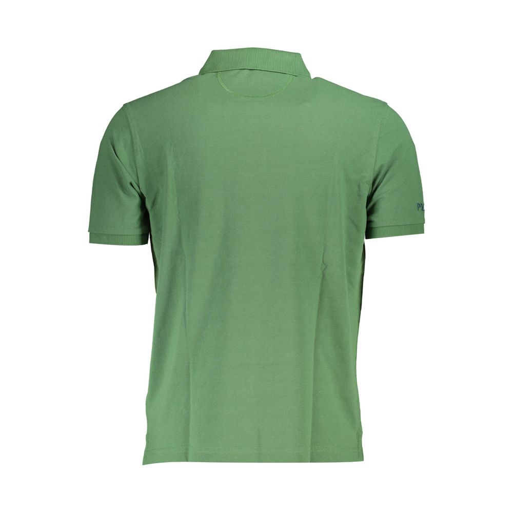 La Martina Green Cotton Polo Shirt for Men