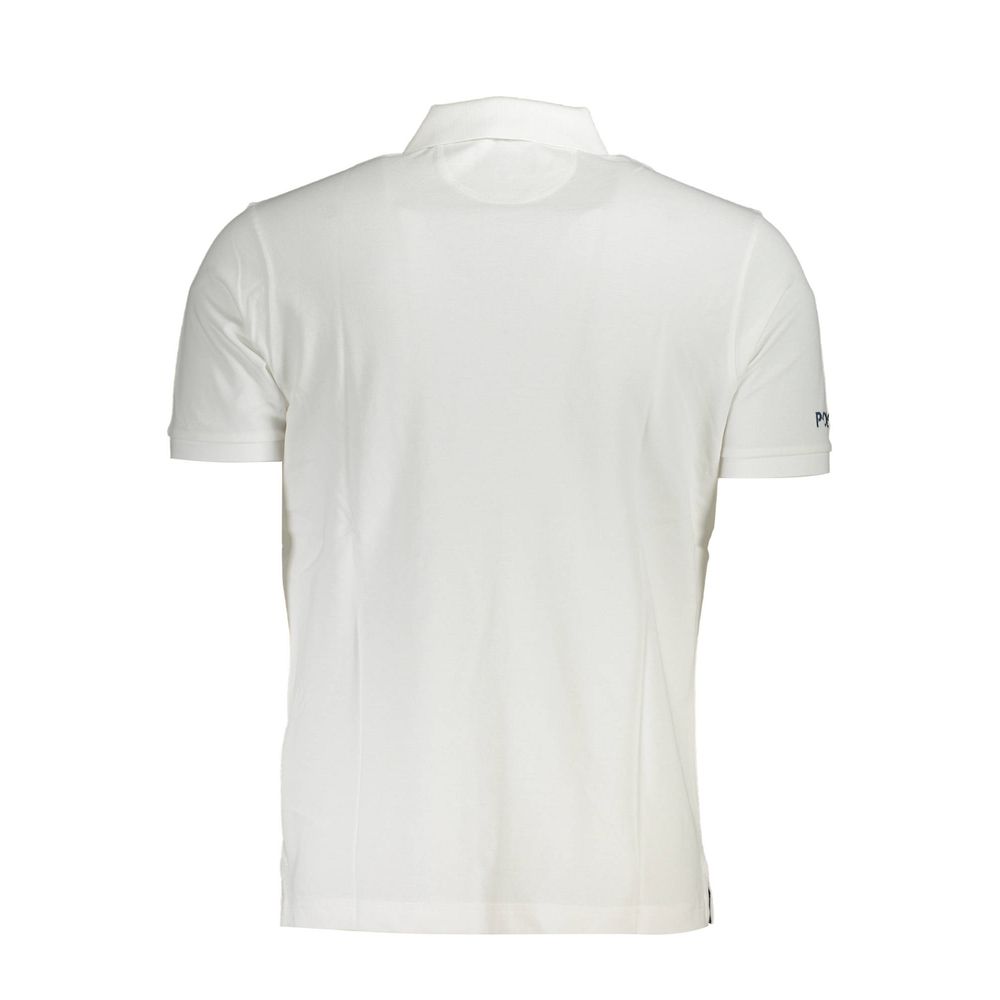 La Martina White Cotton Polo Shirt for Men